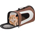 IRIS USA Soft Sided Cat & Dog Carrier with Shoulder Strap, 18-in, Brown