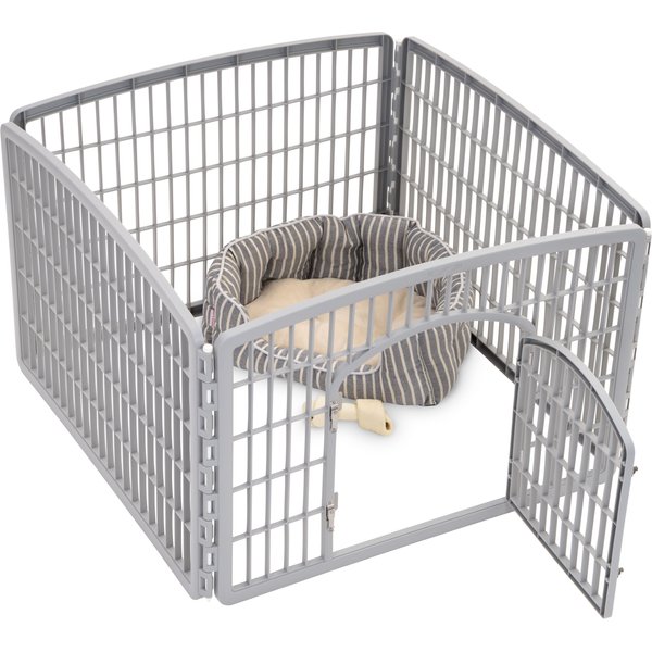 IRIS USA Dog Playpen 2Panel AddOn, 24in, White