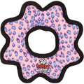 Tuffy's Ultimate Gear Ring Squeaky Plush Dog Toy, Pink Leopard