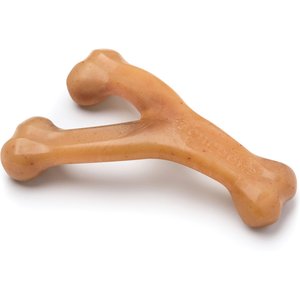 Benebone Rotisserie Chicken Flavor Wishbone Tough Dog Chew Toy, Medium