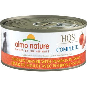 Almo Nature HQS Complete Gluten-Free Chicken Dinner with Egg & Cheese Canned Dog Food, 5.5-oz can, case of 12