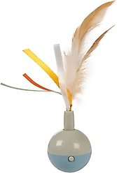 SmartyKat Instincts Rowdy Ribbons Electronic Motion Spinning Ball Cat Toy