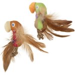 Ethical Pet Birds of a Feather Plush Cat Toy with Catnip, Color Varies