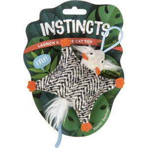 SmartyKat Instincts Soarin' Squirrel HappyNip Silvervine & Catnip Crinkle Plush Launch & Chase Cat Toy