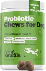Deley Naturals Advanced Probiotic Grain-Free Chicken flavor Dog Supplement, 17-oz bag, 120 count slide 1 of 6