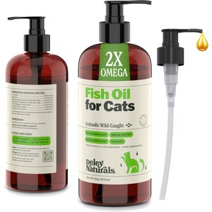 Deley Naturals Fish Oil Cat Supplement, 16-oz bottle