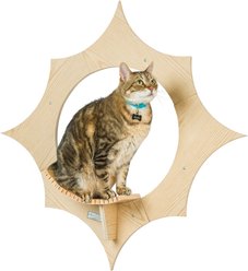 Armarkat Sun Shape Modern Wall-Mounted Wall Shelves Cat Furniture, Beige