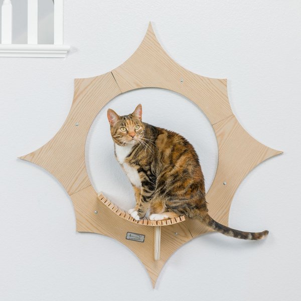 Armarkat Sun Shape Modern Wall-Mounted Wall Shelves Cat Furniture, Beige