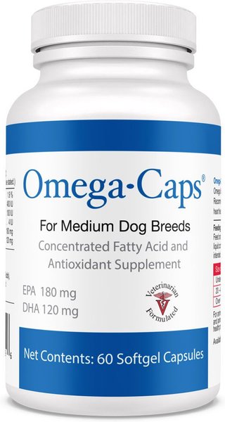 Omega-Caps Softgel Capsules for Medium Dog Breeds, 60 count slide 1 of 3