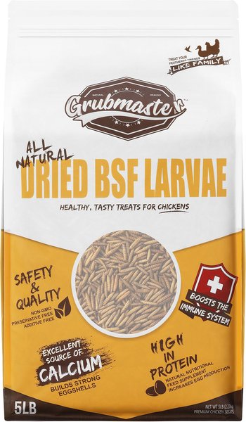 GRUBMASTER Dried Black Soldier Fly Larvae Bird Treat