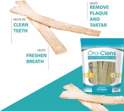 Ora-Clens Oral Hygiene Medium Dental Dog Treats, 30 count slide 2 of 8