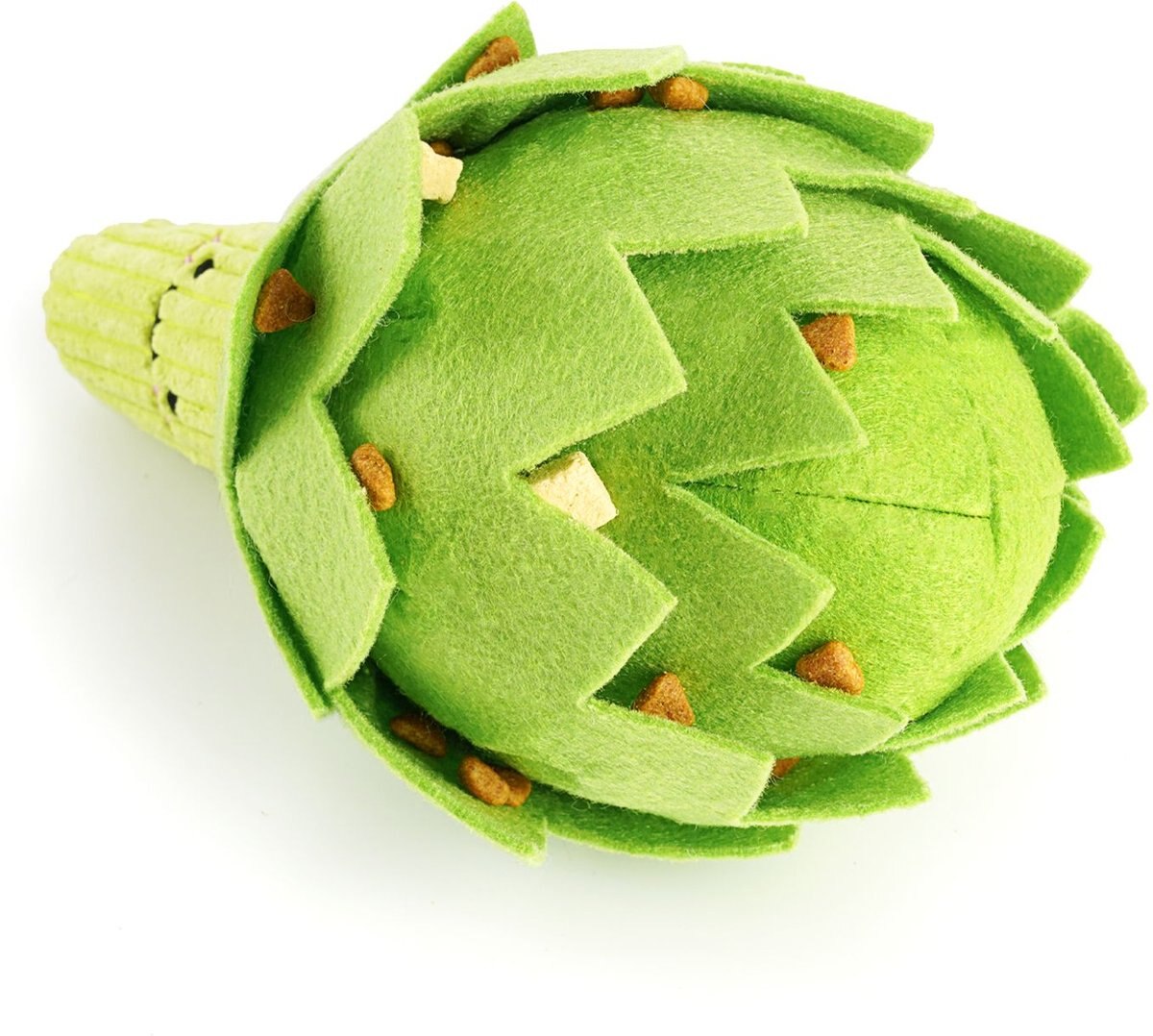 INJOYA Artichoke Cat & Dog Snuffle Toy, Green, Small