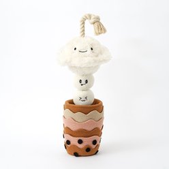 Injoya Boba Time Cat & Dog Snuffle Toy, Ivory, Small