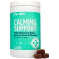 Pet MD Calming Chews Enhanced with Melatonin & Ginger Dog & Cat Supplement, 60 count