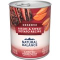 Natural Balance Limited Ingredient Reserve Bison & Sweet Potato Recipe Wet Dog Food, 13-oz, case of 12