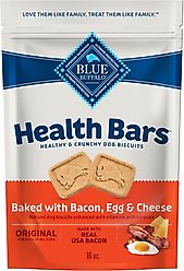 Blue Buffalo Health Bars Baked with Bacon, Egg & Cheese Dog Treats, 16-oz bag