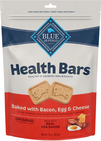 Blue Buffalo Health Bars Baked with Bacon, Egg & Cheese Dog Treats, 16-oz bag slide 1 of 7
