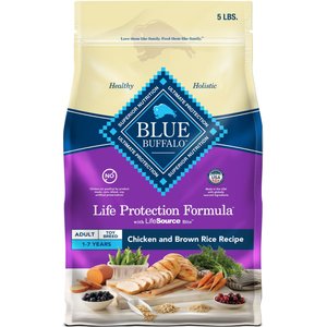 BLUE BUFFALO Life Protection Formula Small Bite Adult Chicken Brown Rice Recipe Dry Dog Food 15 lb bag Chewy