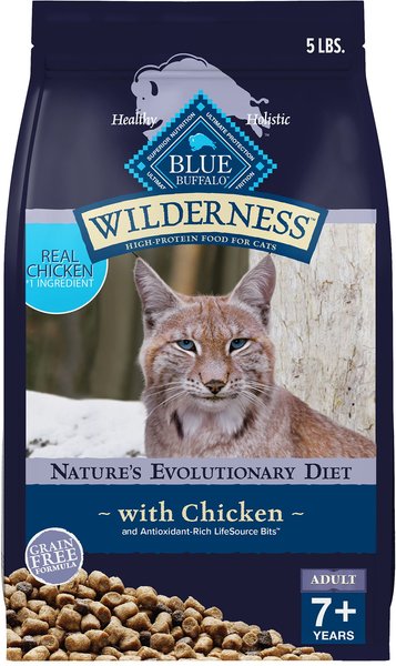 BLUE BUFFALO Wilderness High Protein Natural Grain-Free Chicken Mature ...