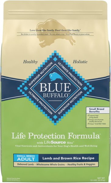 Blue Buffalo Life Protection Formula Small Breed Adult Lamb & Brown Rice Recipe Dry Dog Food, 15-lb bag slide 1 of 10