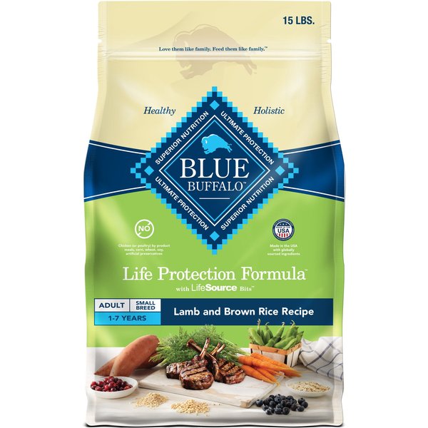 BLUE BUFFALO Life Protection Formula Small Breed Adult Lamb & Brown