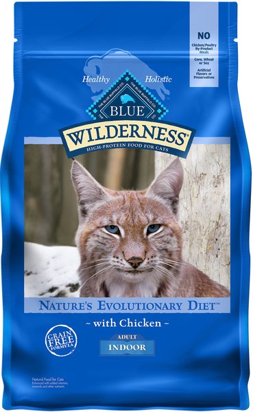 Blue Buffalo Wilderness Indoor Chicken Recipe Grain-Free Dry Cat Food, 2-lb bag slide 1 of 9
