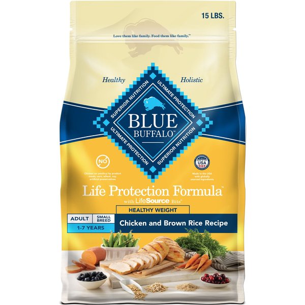 BLUE BUFFALO Life Protection Formula Small Breed Healthy Weight Adult ...