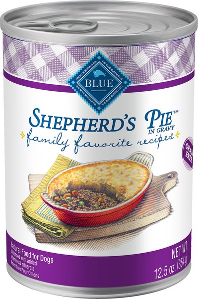 Blue Buffalo Family Favorite Grain-Free Recipes Shepherd's Pie Canned Dog Food, 12.5-oz, case of 12 slide 1 of 8