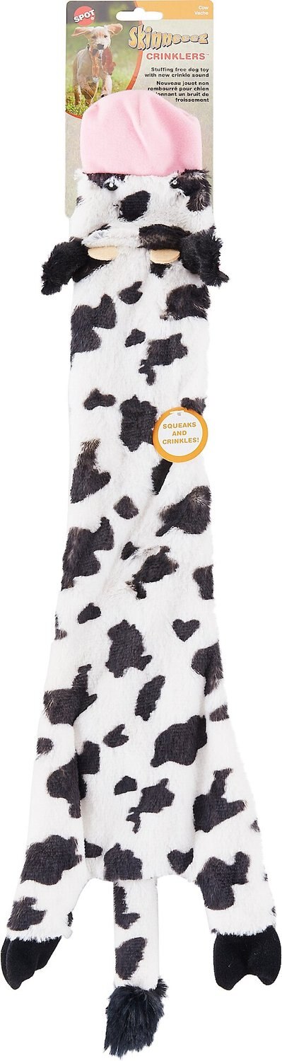 Ethical Pet Skinneeez Wooly Sheep Stuffing-Free Squeaky Plush Dog Toy