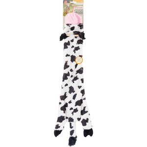 Ethical Pet Skinneeez Crinklers Cow Stuffing-Free Squeaky Plush Dog Toy, 23-in