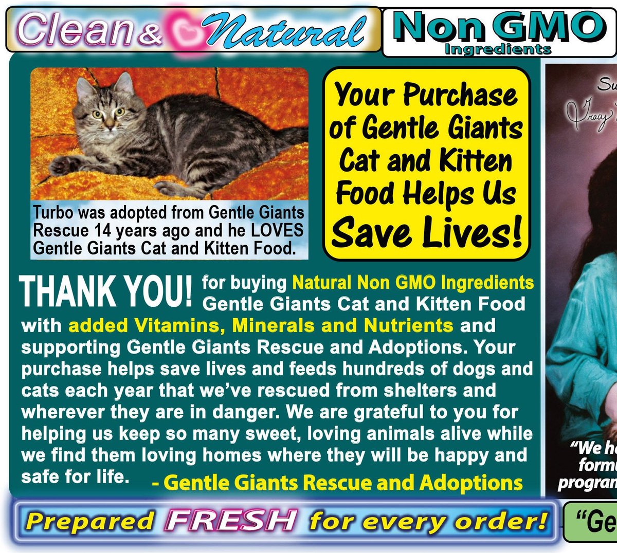 Photo inspiration: Gallery Detail: Gentle Giants Natural Non Gmo Chicken Fish Cat Kitten Dry