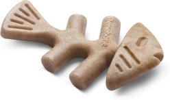 Benebone Fishbone Tough Puppy Chew Toy, Brown, 2 count