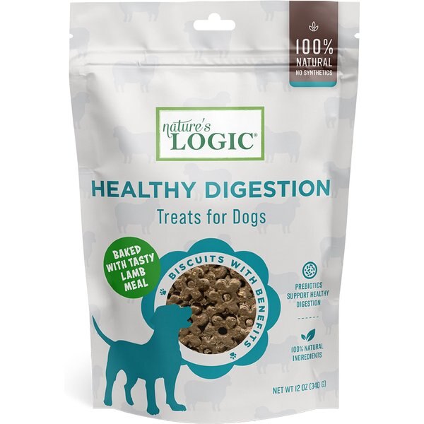 NATURE'S LOGIC Calming Support Biscuits Dog Treats, 12oz bag