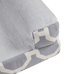 Friends Forever Harper Orthopedic Couch Bolster Sofa with Removable Cover Cat & Dog Bed, Grey, Small