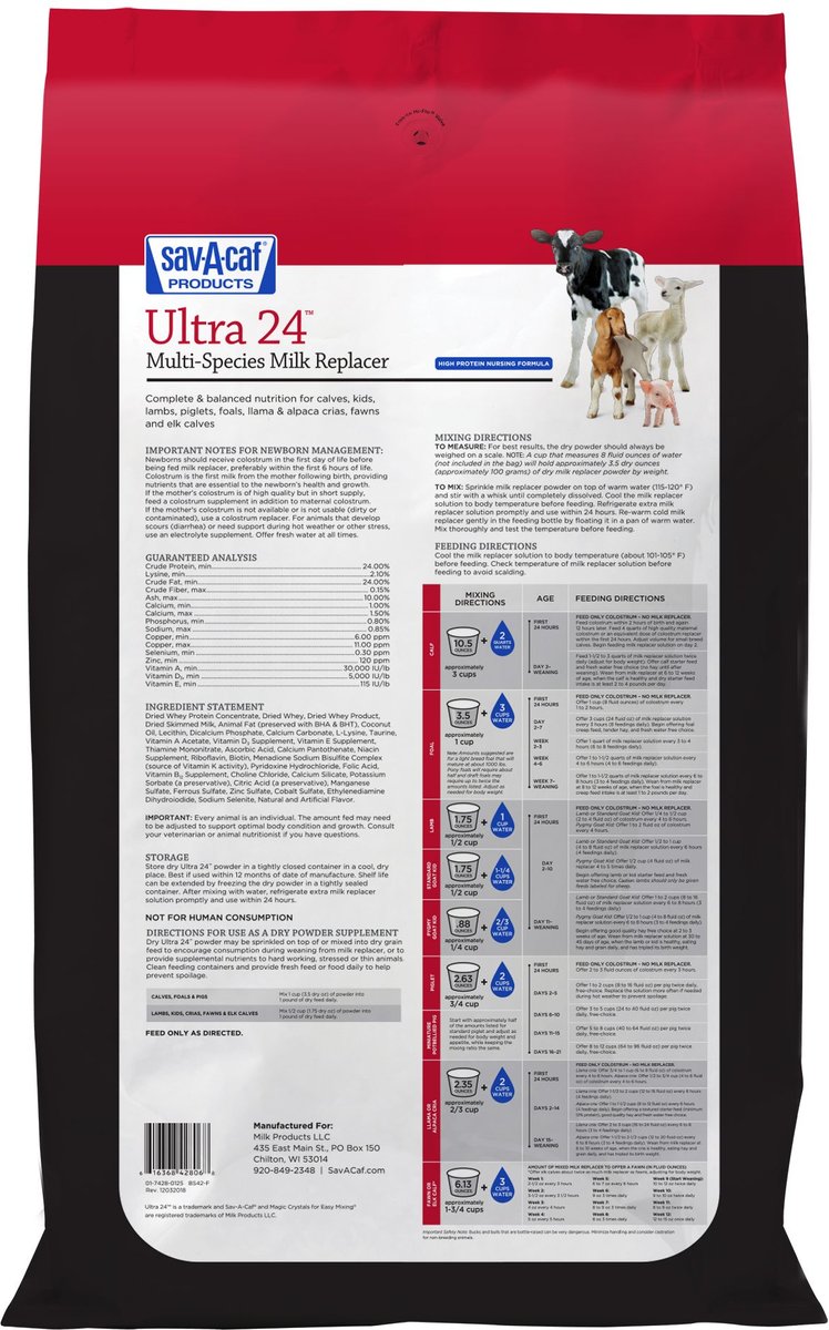 Ultra 24 milk 2025 replacer for puppies