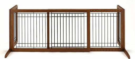 Richell Freestanding Gate for Dogs & Cats, Autumn Matte, Large