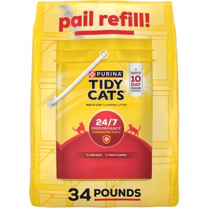 Tidy Cats 24/7 Performance Clumping Clay Cat Litter, 34-lb bag