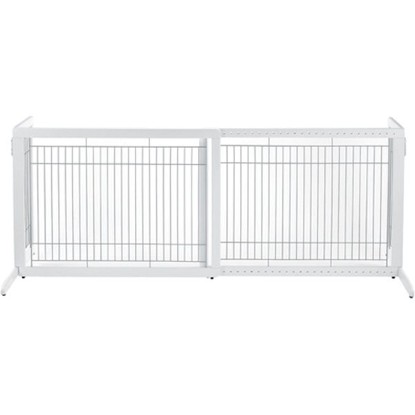 RICHELL Deluxe Freestanding Gate with Door for Dogs & Cats, Medium