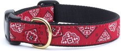 Up Country Red Bandana Dog Collar, Red & Black, X-Small