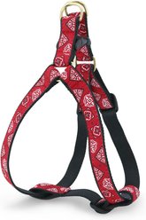 Up Country Red Bandana Dog Harness, Red & Black, X-Small