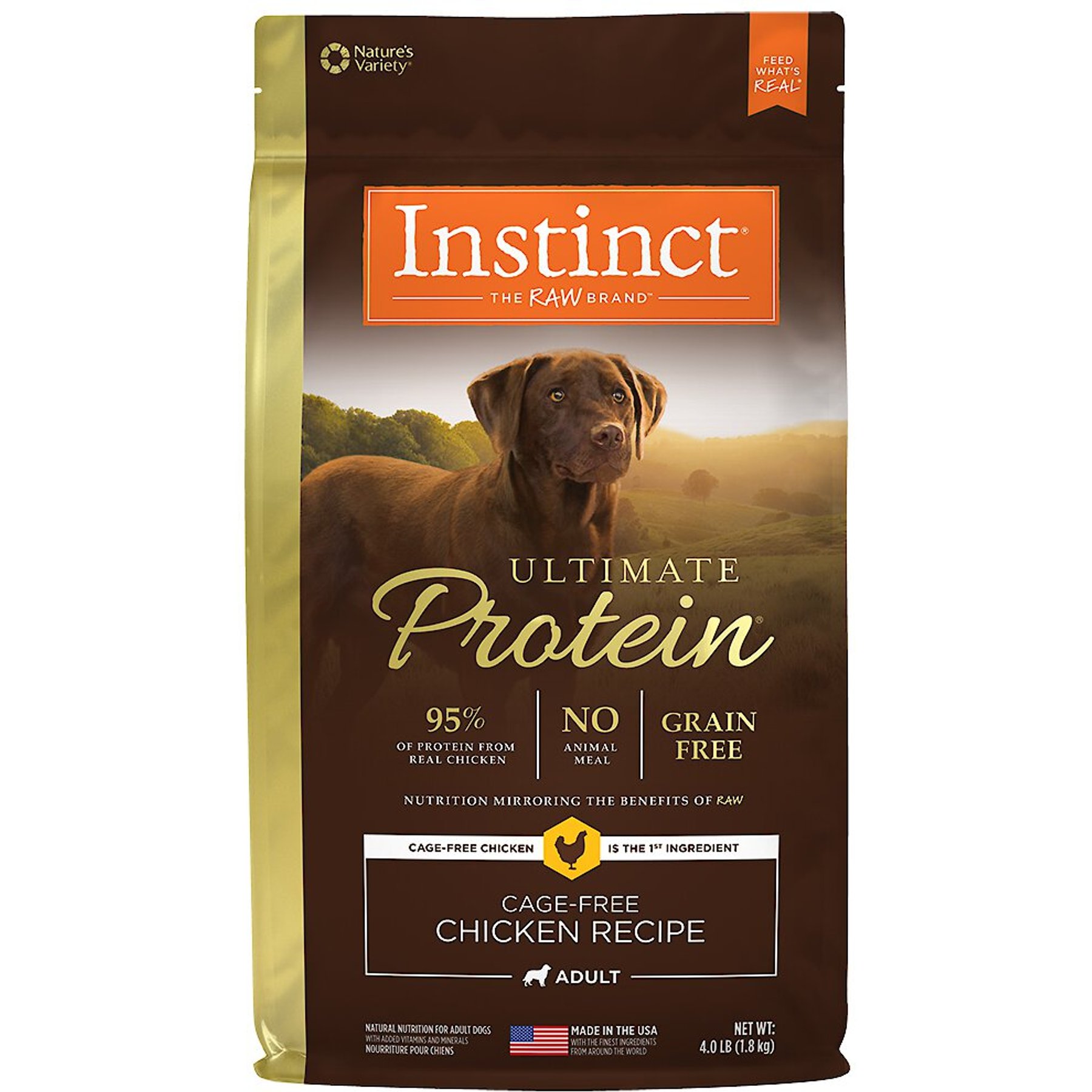 Instinct ultimate protein shop chicken dog food