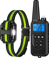 Luckypets 2600-ft Remote Range, Rechargeable & Waterproof Dog Collar, Black