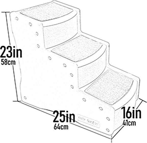 Pet Gear Easy Step III Deluxe Soft Dog & Cat Stairs