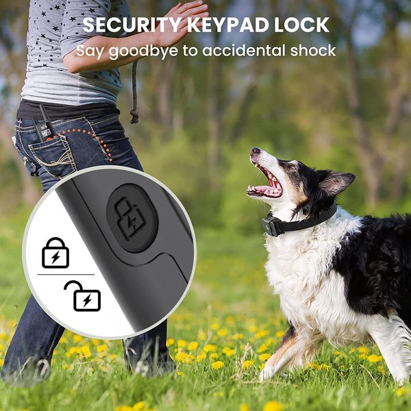 2 in 1 Dog Shock & Bark Collar - 4500FT Remote Collar with Voiceprint Recognition, Beep/Vibration/Shock Modes, 8 Sensitivity Levels, IP67 Waterproof, Portable Training Collar for 5-120lbs Dogs 2 in 1 Dog Shock & Bark Collar - 4500FT Remote Collar with Voiceprint Recognition, Beep/Vibration/Shock Modes, 8 Sensitivity Levels, IP67 Waterproof, Portable Training Collar for 5-120lbs Dogs