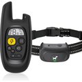 Luckypets Rechargeable Training Collar with Beep, Vibration & Shock Training Modes Dog Collar, Black