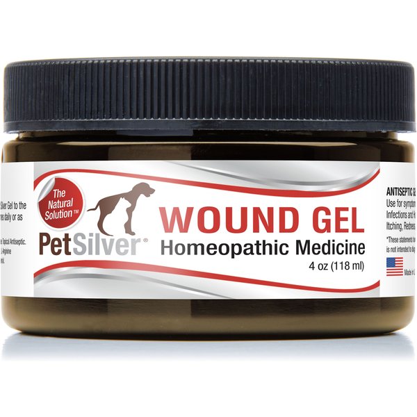 PETSILVER Chelated Silver with Hemp Oil Wound Gel for Dogs & Cats, 4oz