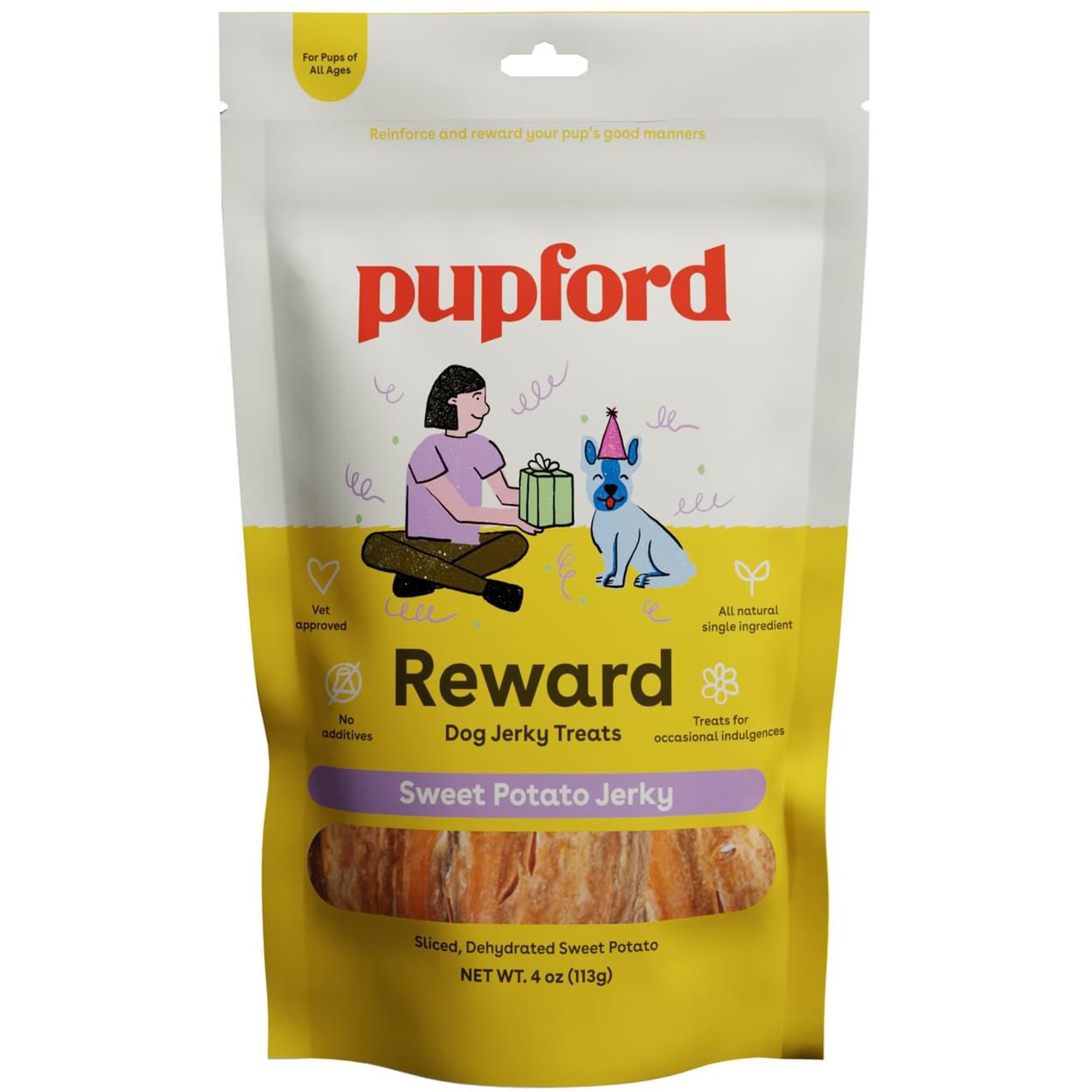 Trisha Yearwood Pet Collection 100% Beef & Sweet Potato Natural Jerky Dog Treats, 10-oz bag
