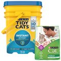 Tidy Cats Instant Action Scented Clumping Clay Litter + Cat Chow Indoor Hairball & Healthy Weight Dry Cat Food