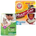 Arm & Hammer Litter Multi-Cat Strength Clean Burst Clumping Litter + Cat Chow Indoor Hairball & Healthy Weight Dry Cat Food, 20-lb bag