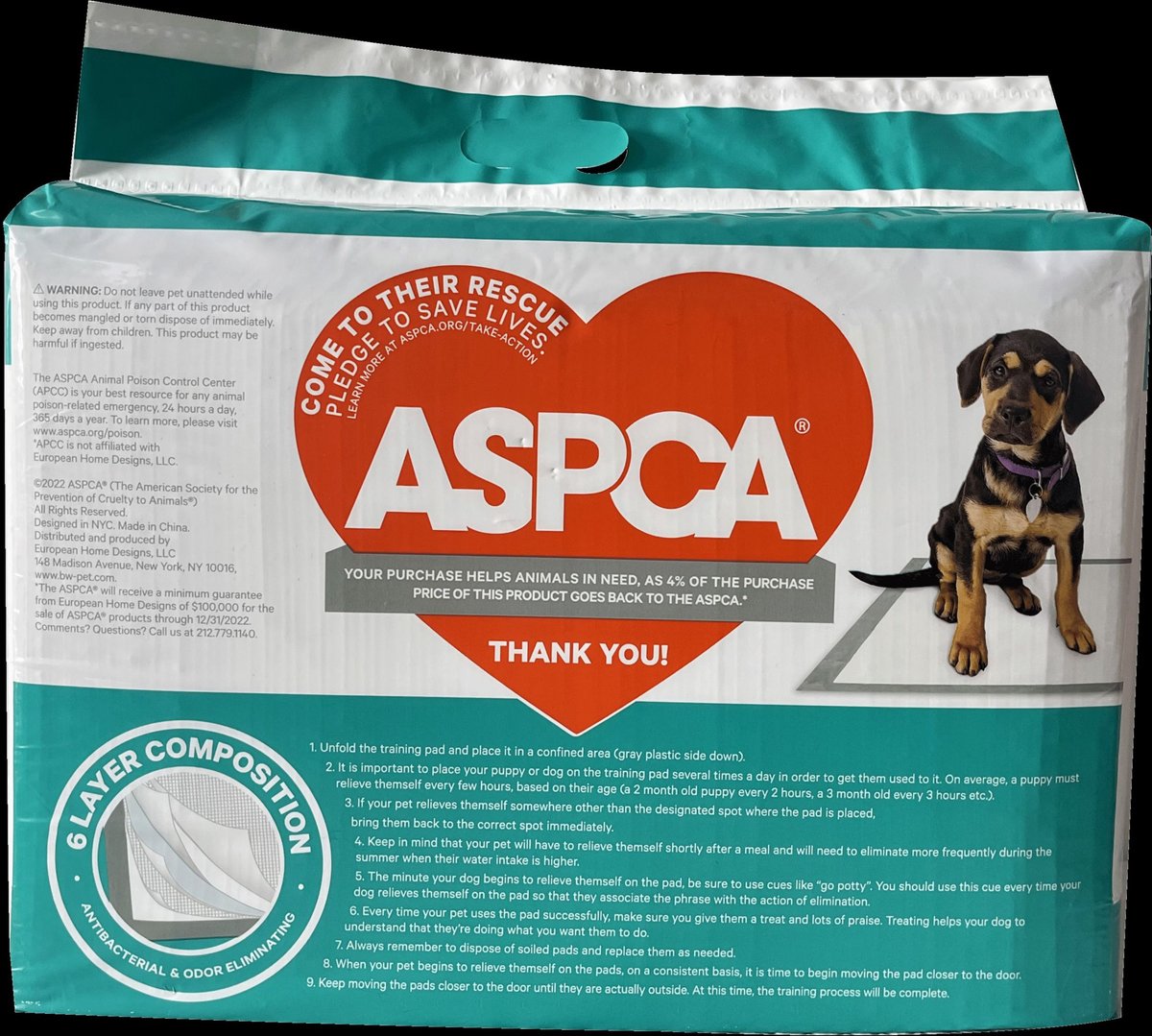 ASPCA 100 Dog Potty Training Pads Puppy Pads Pet Pee Mats 22X22 Fresh  Scented 840294118568